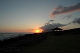 大潟浦 夕日