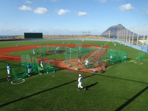 東京経済大学硬式野球部八丈島合同合宿