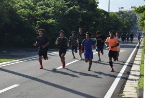 東京情報大学サッカー部八丈島合宿