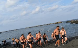 リコーブラックラムズ八丈島チームビルディングキャンプ
